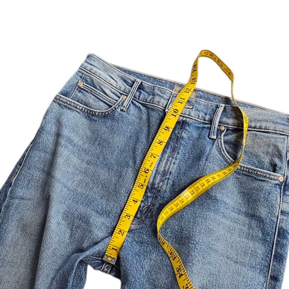 MOTHER The Kick It Jeans in Tequila Sunrise, Cotton, Hi-Rise, Straight, Size 31 - Picture 9 of 12